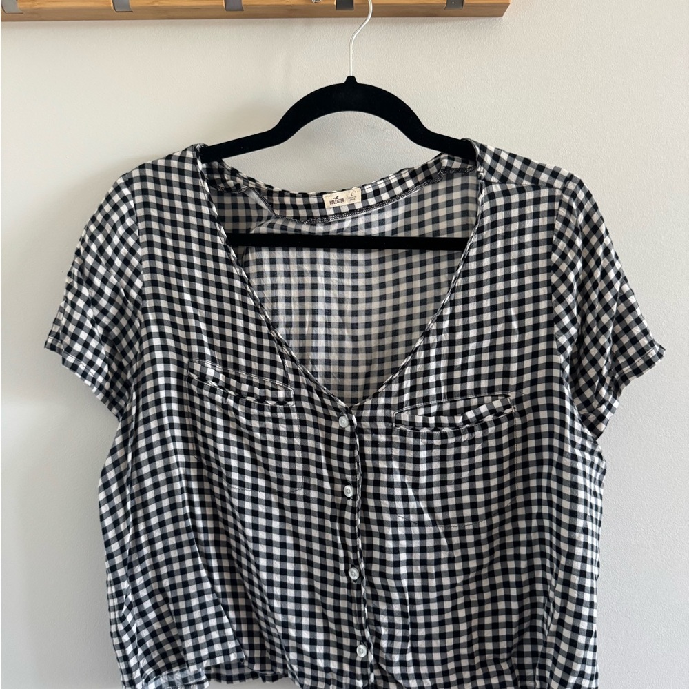 Hollister Gingham Cropped Top